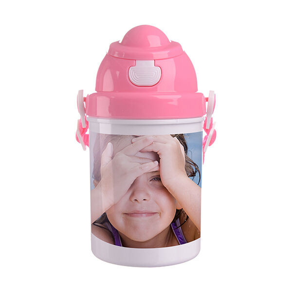 Szublimációs gyermek kulacs - Rózsaszín