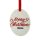 Sublimation HPP Christmas ornament oval