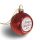 Szublimációs karácsonyfadísz gömb, 6cm – piros