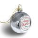 Sublimation christmas ornaments 6cm silver