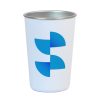 Sublimation cup with plastic wrap - White