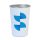 Sublimation cup with plastic wrap - White