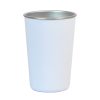 Sublimation cup with plastic wrap - White