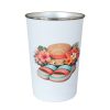 Sublimation cup with plastic wrap - White