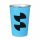 Sublimation cup with plastic wrap - Blue