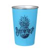 Sublimation cup with plastic wrap - Blue