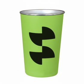 Sublimation cup with plastic wrap - Green
