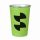 Sublimation cup with plastic wrap - Green