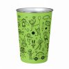 Sublimation cup with plastic wrap - Green