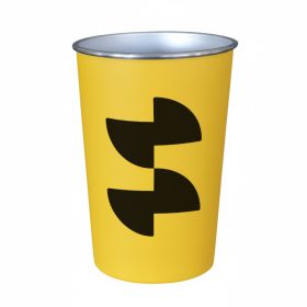 Sublimation cup with plastic wrap - Yellow
