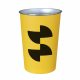 Sublimation cup with plastic wrap - Yellow