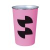 Sublimation cup with plastic wrap - Pink