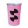 Sublimation cup with plastic wrap - Pink