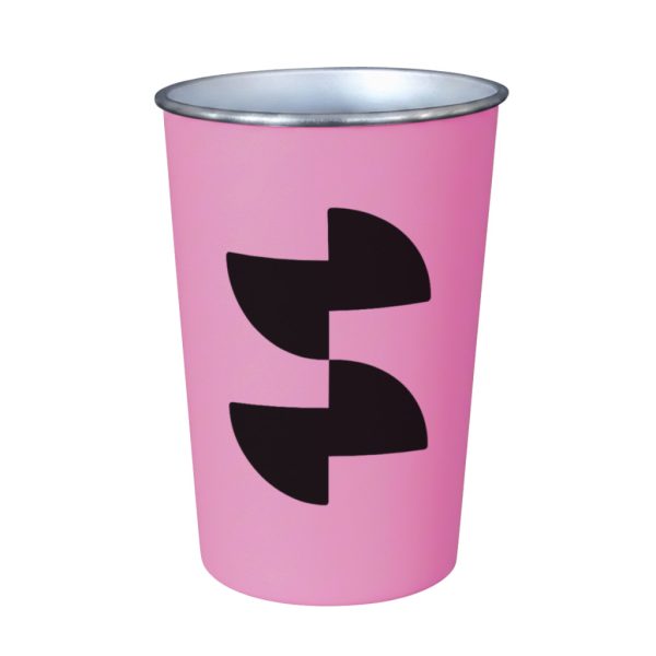 Sublimation cup with plastic wrap - Pink