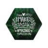 Szublimációs prémium parafa alátét - hexagon
