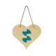 Sublimation natural wood plaque heart
