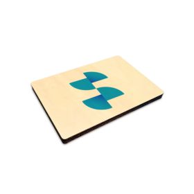   Sublimacijski magnet za hladilnik iz naravnega lesa – pravokotnik