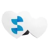 Sublimation printable wooden table picture frame double heart