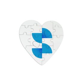   Unisub premium sublimacijska srčasta sestavljanka – 127 × 127 mm (4848)