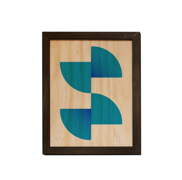 Sublimation natural wood photo panel with frame 20x25cm