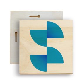 Sublimation natural wood photo panel 254x254x16mm