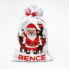 Sublimation Santa bag shiny white red