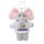 Sublimation plush elephant keychain