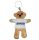 Sublimation plush teddy bear keychain