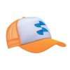 Szublimációs Trucker baseball sapka - fehér / narancs