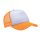 Sublimation Trucker baseball cap White Luminescent orange