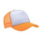 Sublimation Trucker baseball cap White Luminescent orange