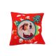 Sublimation linen Christmas pillowcase red