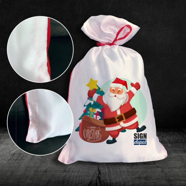 Sublimation Santa bag blemished