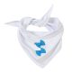 Sublimation white dog bandana for pets over 10kg