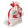 Sublimation Santa bag matte white red