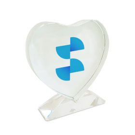 Szublimációs kristálytömb szív