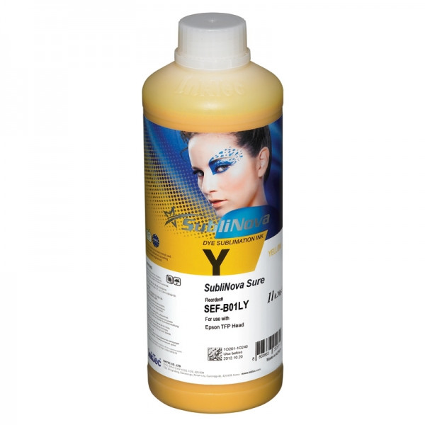 Inktec Sublinova Sure Sublimation ink Yellow 1liter