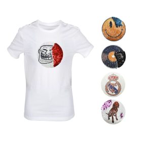   Szublimációs felvasalható simogatós flitteres forma - kör