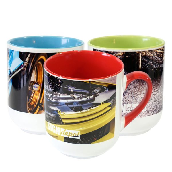 Sublimation cup with colorful inside