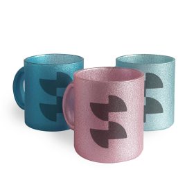 Szublimációs glitteres üvegbögre 3dl