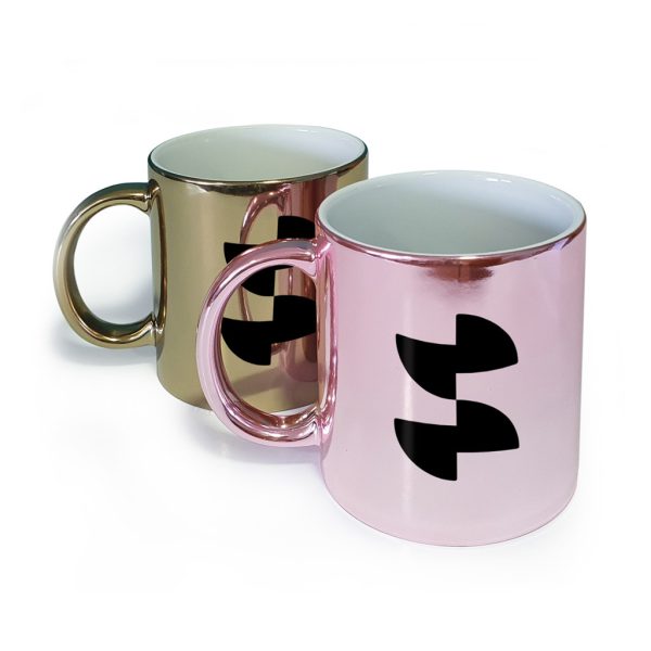 Sublimation metallic ceramic mug 3dl