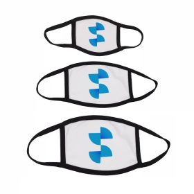 Szublimációs szájmaszk fekete peremmel