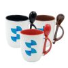 Sublimation color mug with spoon ORCA