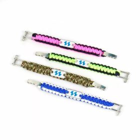   Szublimációs fonott karkötő - kék / zöld / pink / camouflage