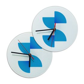 Szublimációs üveg falióra 20cm