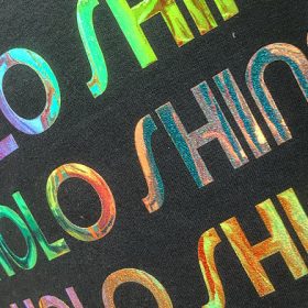 SD magasfényű hologram vágható-vasalható fólia