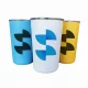 Sublimation cup with plastic wrap