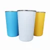 Sublimation cup with plastic wrap
