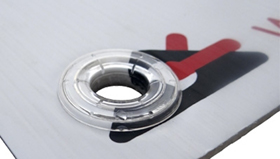 Get with the times and use plastic eyelets!