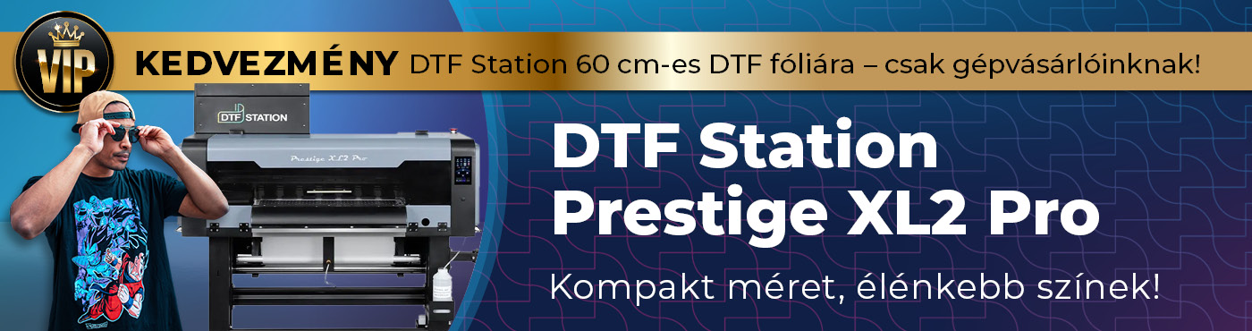   DTF Station Prestige XL2 PRO 60cm tekercses DTF nyomtató szett Miro 24 beégető egységgel
